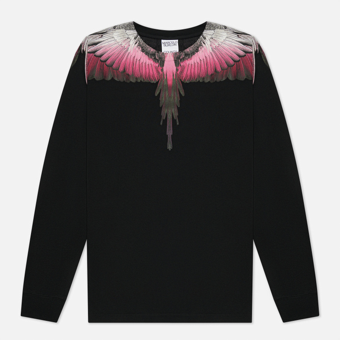 фото Лонгслив мужской marcelo burlon cmab007f21jer0011 черный xl