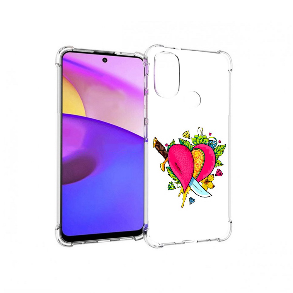 

Чехол MyPads Tocco для Motorola Moto E30 Фруктовое сердце (PT227074.357.188), Прозрачный, Tocco