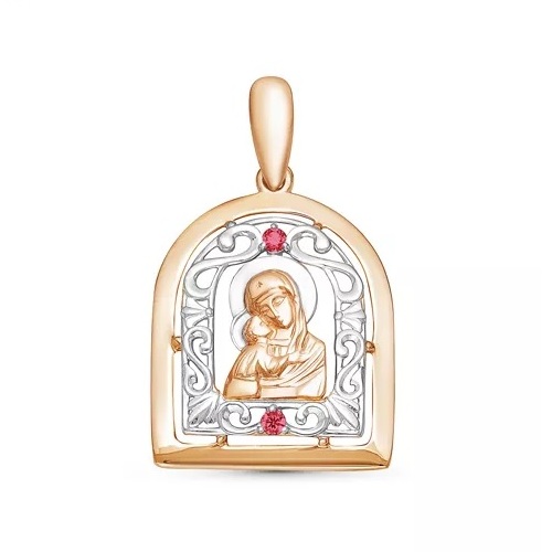 

Кулон из красного золота Дельта БР430338, рубин, БР430338