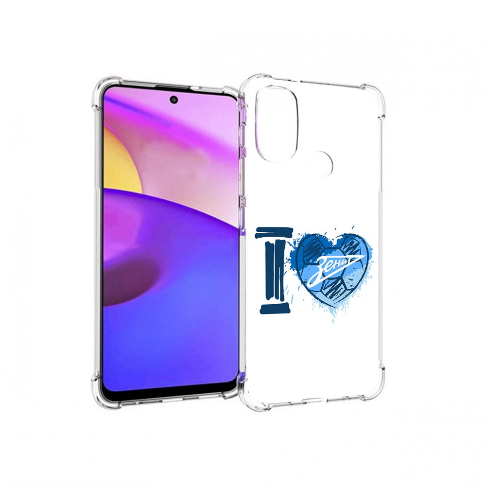 

Чехол MyPads Tocco для Motorola Moto E30 ФК я люблю зенит (PT227074.357.186), Прозрачный, Tocco