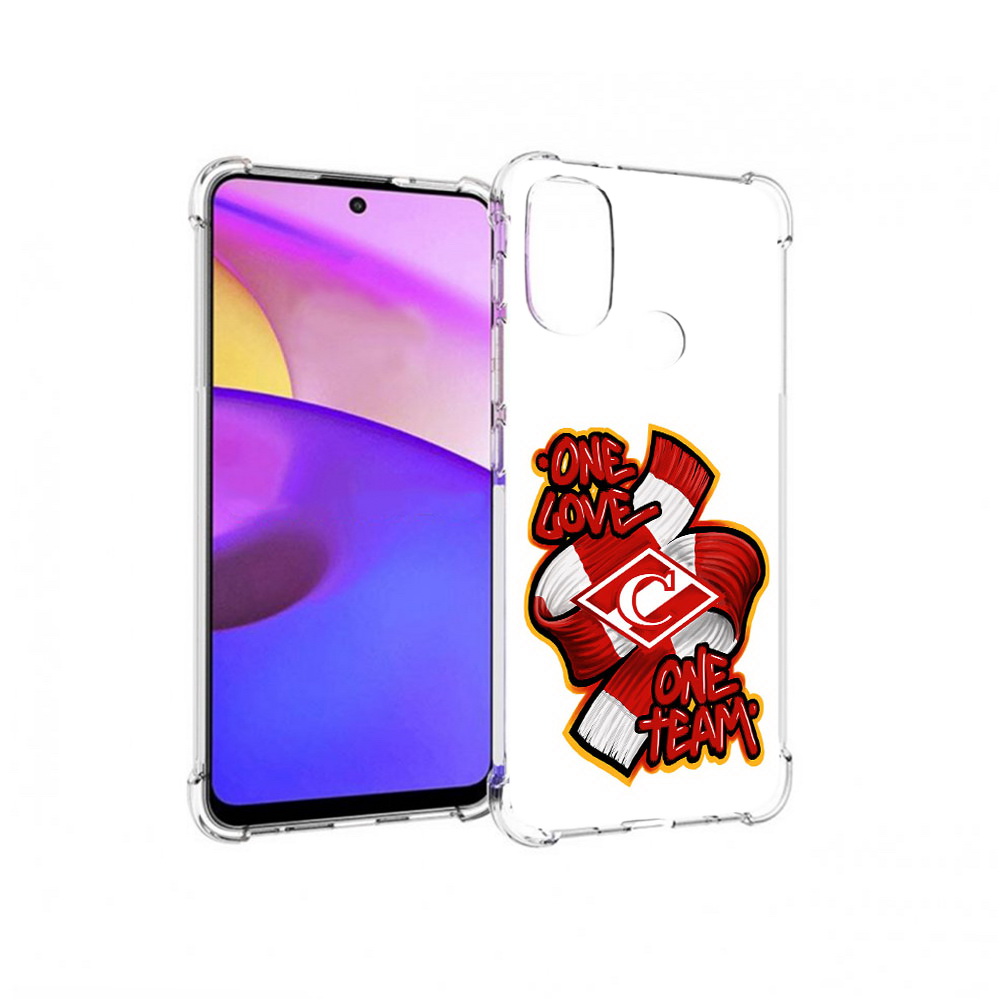 

Чехол MyPads Tocco для Motorola Moto E30 ФК спарак 1 любовь (PT227074.357.184), Прозрачный, Tocco