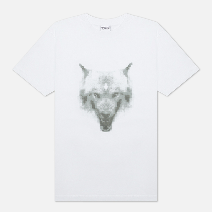 фото Футболка мужская marcelo burlon cmaa018f21jer0130 белая s