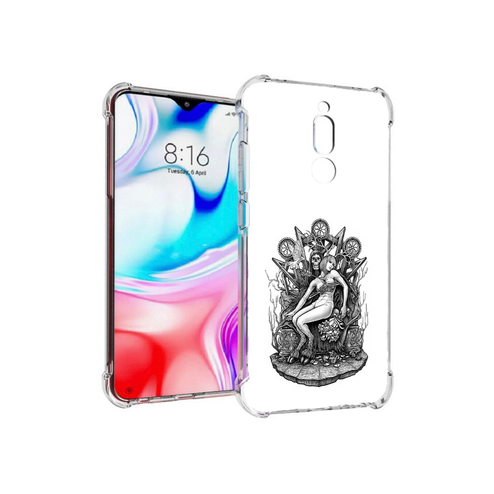 

Чехол MyPads Tocco для Xiaomi Redmi 8 девушка на троне (PT138911.300.309), Прозрачный, Tocco