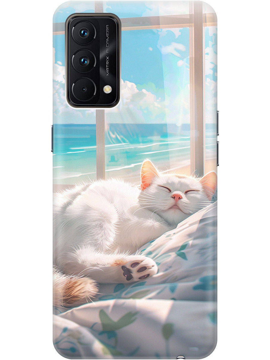 

Силиконовый чехол на Realme GT Master Edition с принтом "Отдыхающий котик", Прозрачный;белый;голубой, 740190212