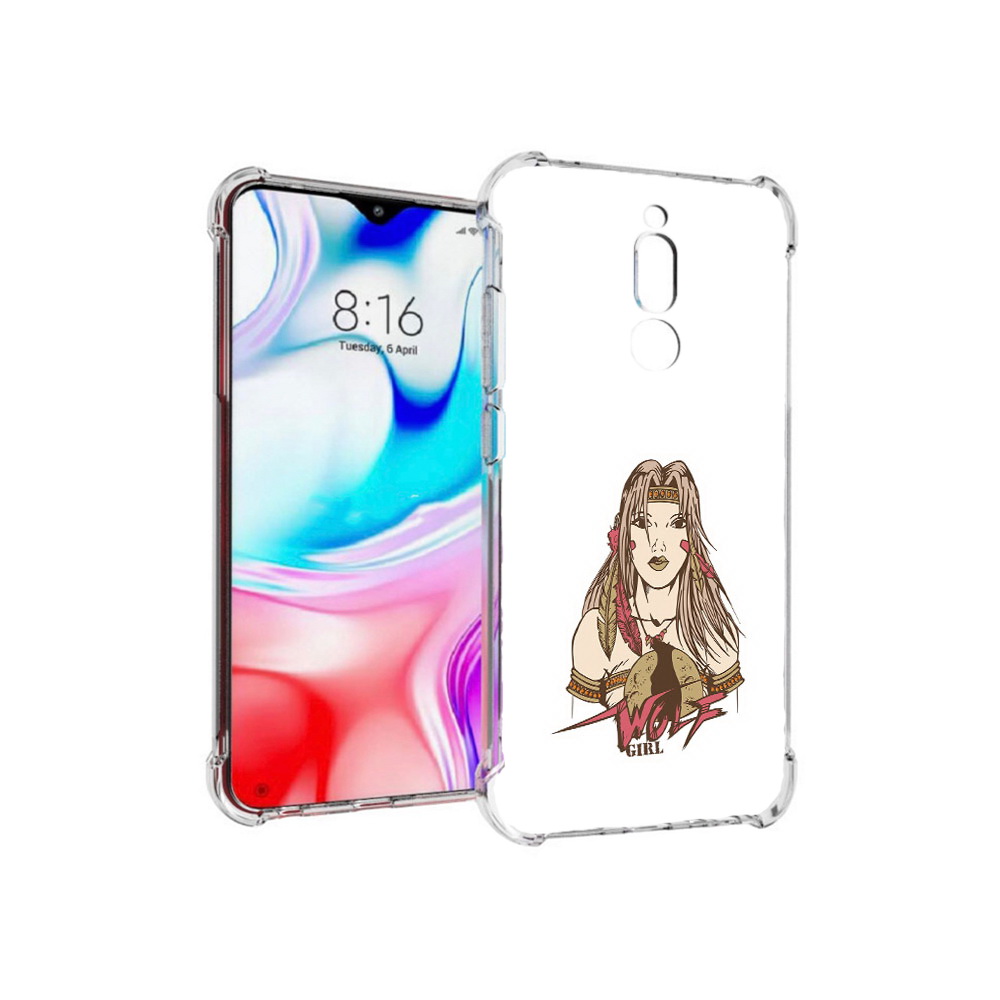 

Чехол MyPads Tocco для Xiaomi Redmi 8 девушка волк (PT138911.300.306), Прозрачный, Tocco