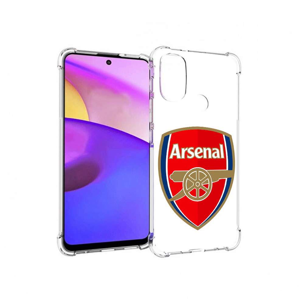 

Чехол MyPads Tocco для Motorola Moto E30 ФК Арсенал логотип (PT227074.357.174), Прозрачный, Tocco