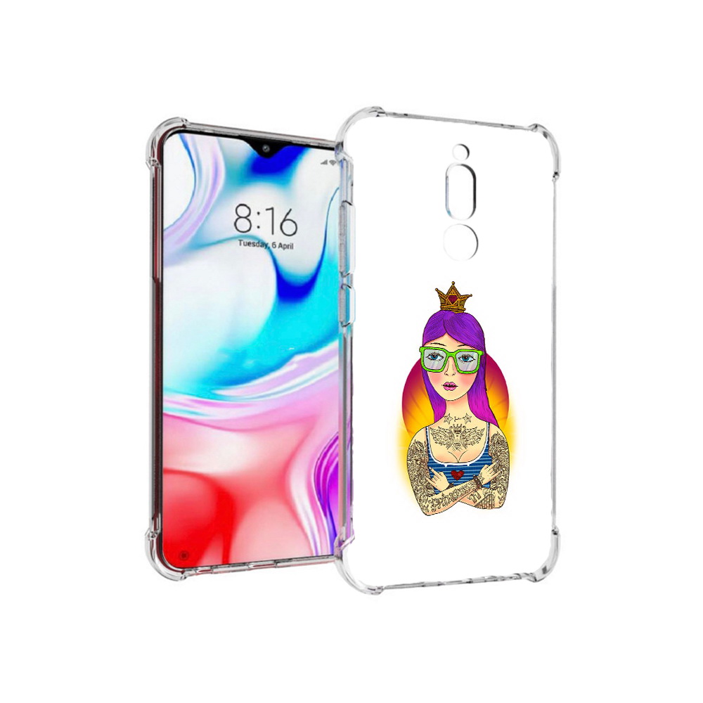 

Чехол MyPads Tocco для Xiaomi Redmi 8 девушка в татуировках с короной (PT138911.300.305), Прозрачный, Tocco
