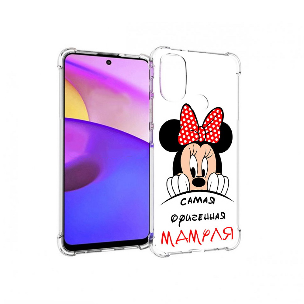 

Чехол MyPads Tocco для Motorola Moto E30 Самая лучшая мамуля Мини Маус (PT227074.357.152), Прозрачный, Tocco