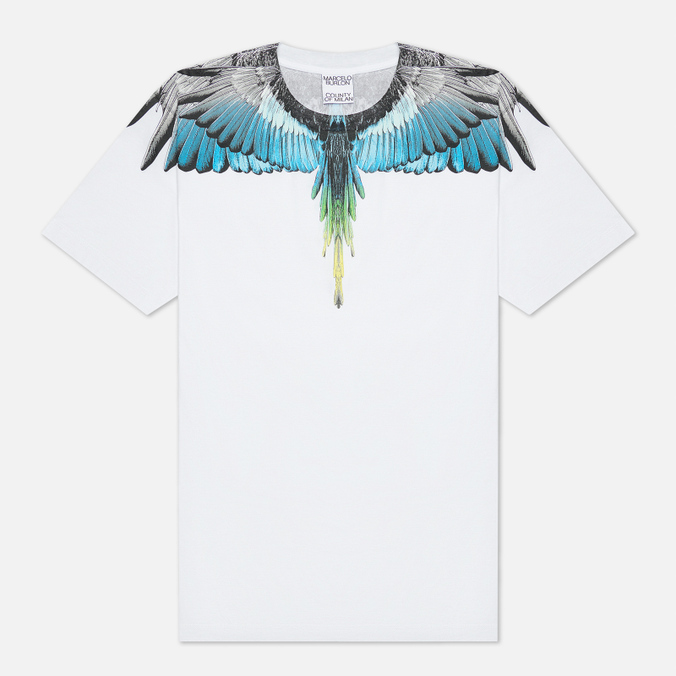 фото Футболка мужская marcelo burlon cmaa018f21jer0010 белая m