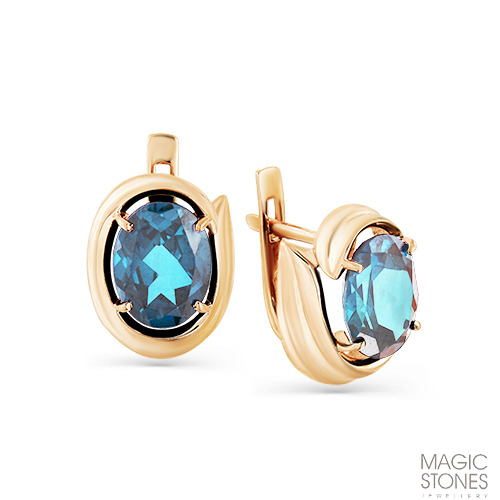 

Серьги из красного золота Magic Stones 02-2-114-13, топаз, 02-2-114-13