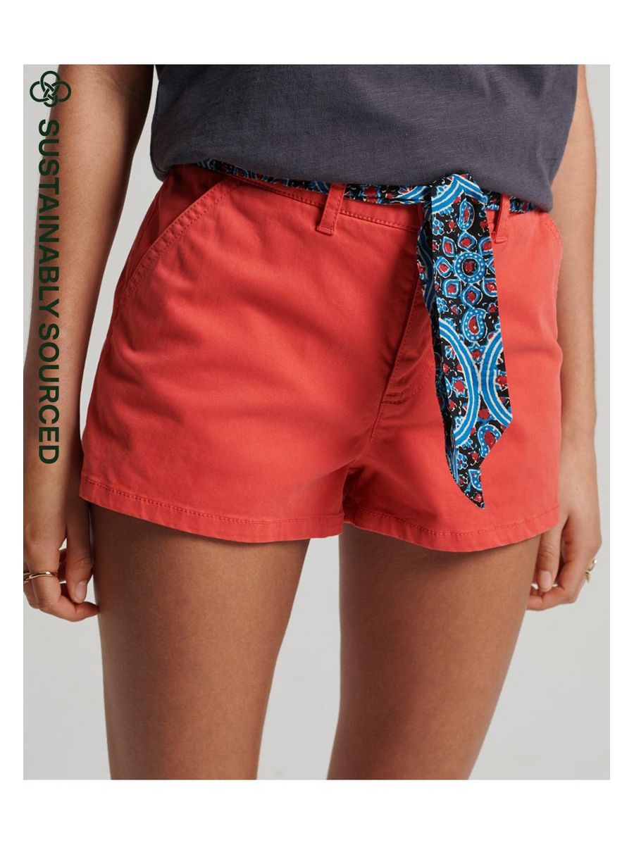 

Повседневные шорты женские Superdry SU221S08B красные 42 EU, Красный, SU221S08B