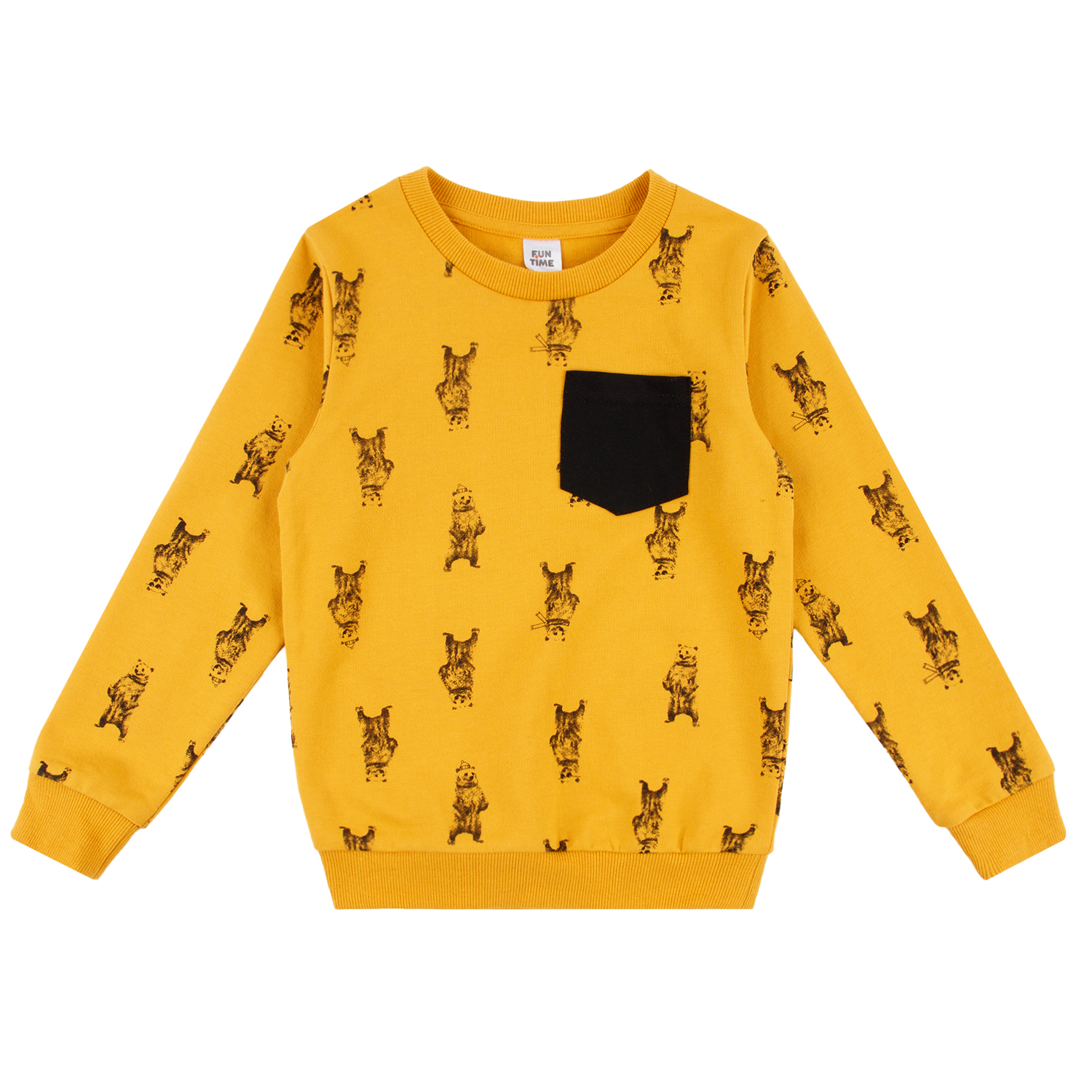 

Джемпер детский Fun Time цв.желтый ,р.98, NIFW21-109 mustard