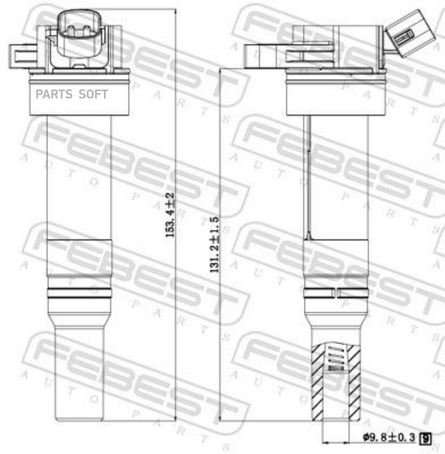 Катушка Зажигания FEBEST 12640006