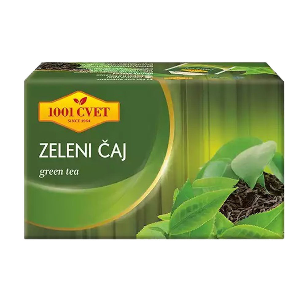 

Чай в пакетиках 1001 CVET Зеленый, 20 шт