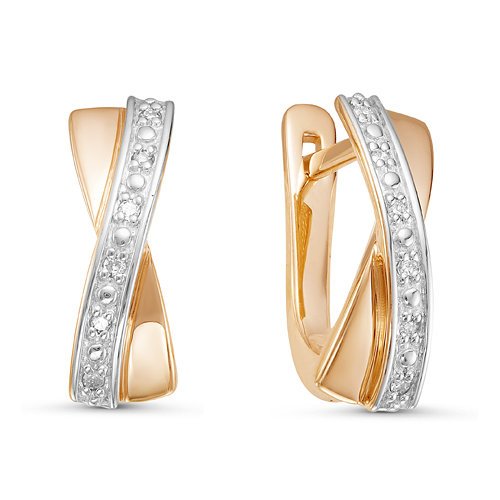 

Серьги из красного золота Дельта БР121008, бриллиант, БР121008