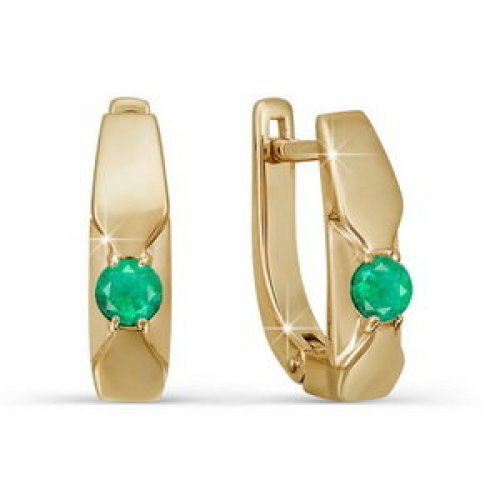 

Серьги из красного золота Дельта БР320354, изумруд, БР320354