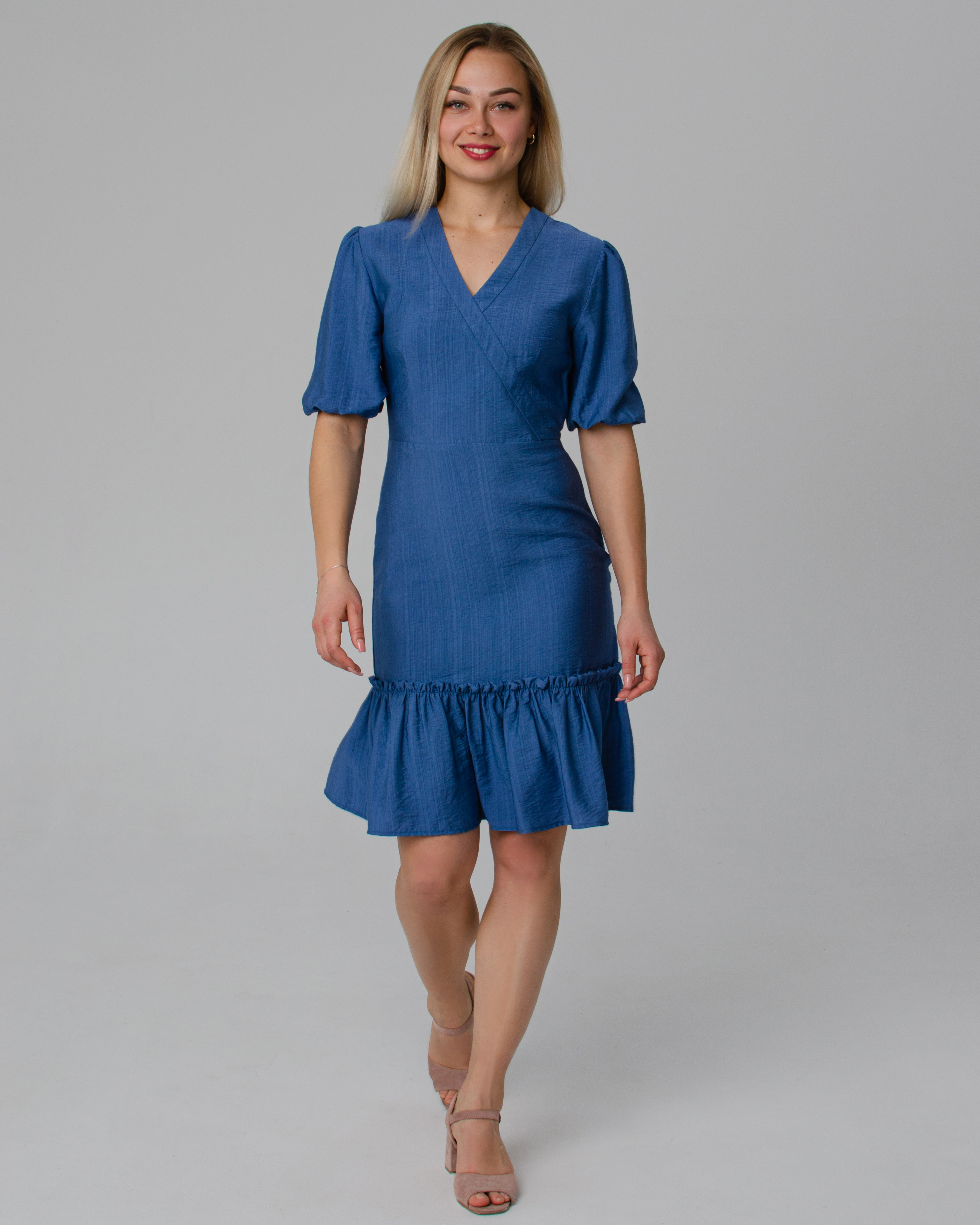 Платье женское Lovelyforever 340 синее 42 RU