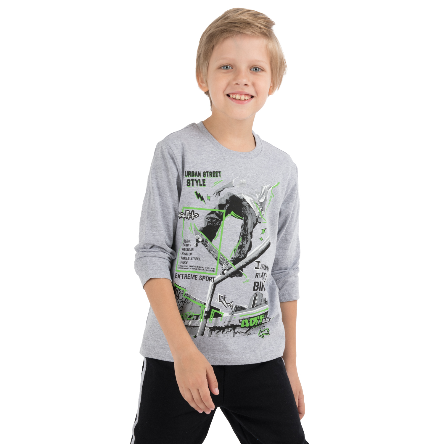 

Джемпер детский Fun Time цв.серый ,р.140, LMFW21-011 grey