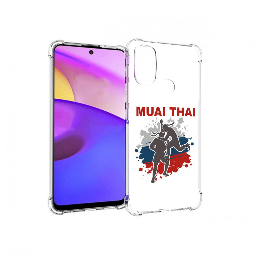 

Чехол MyPads Tocco для Motorola Moto E30 Муайтай (PT227074.357.123), Прозрачный, Tocco