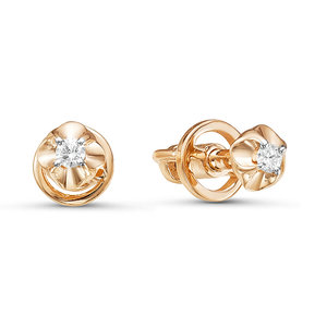

Серьги из красного золота Дельта БР150753, бриллиант, БР150753