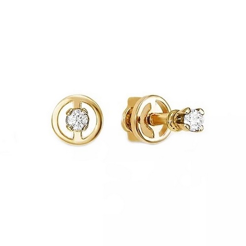 

Серьги из красного золота Дельта БР150665, бриллиант, БР150665