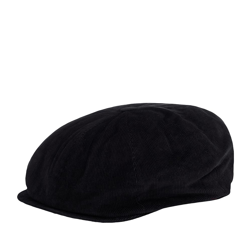 Кепка восьмиклинка унисекс HANNA HATS Newsboy Velvet 20B2 черная, р. 59