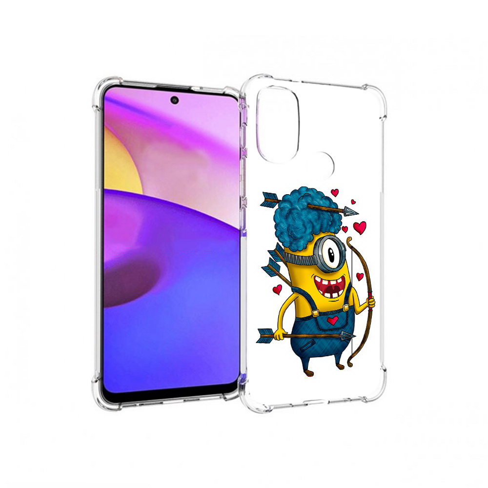 

Чехол MyPads Tocco для Motorola Moto E30 Миньон купидон (PT227074.357.117), Прозрачный, Tocco