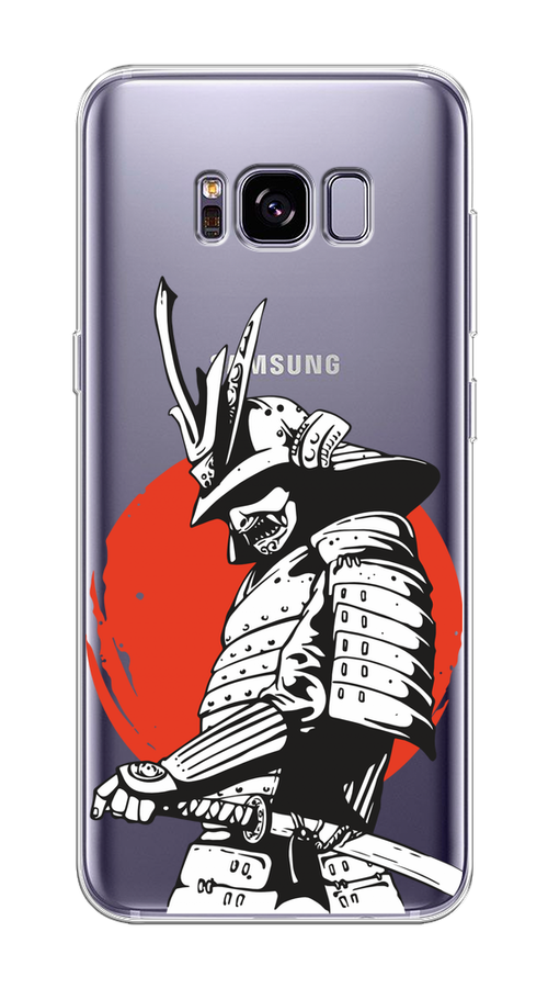 

Чехол на Samsung Galaxy S8 Plus "Самурай с катаной", Черный;красный;белый, 24850-1