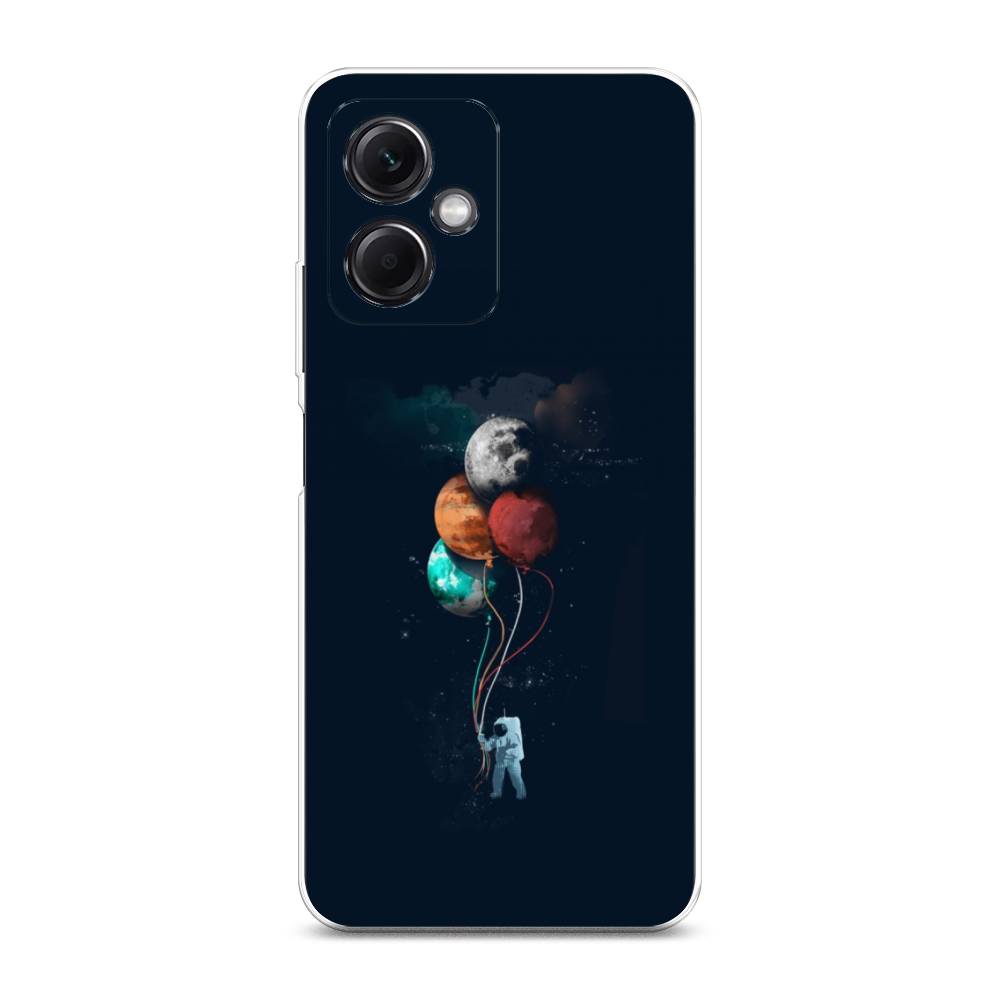 

Чехол на Xiaomi Redmi Note 12 5G "Космонавт с шариками", Разноцветный, 316950-4