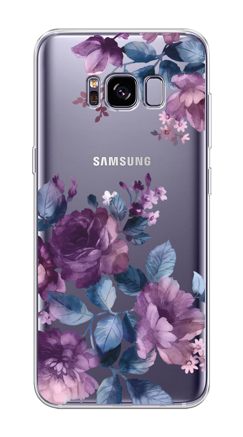 

Чехол на Samsung Galaxy S8 Plus "Purple Blossoms", Синий;фиолетовый, 24850-1