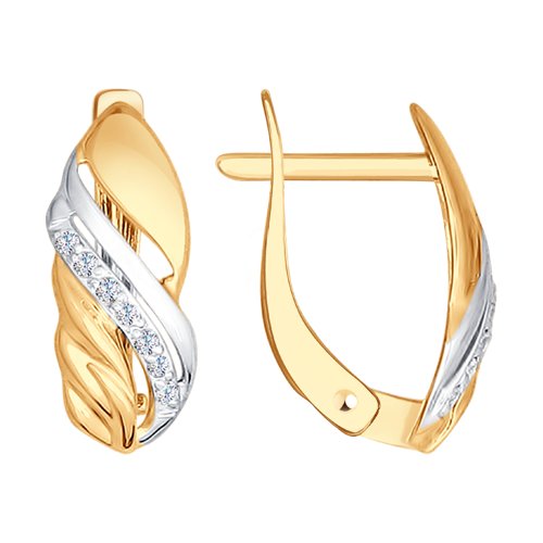 

Серьги из золота TEO MAORI 827400, фианит, 827400