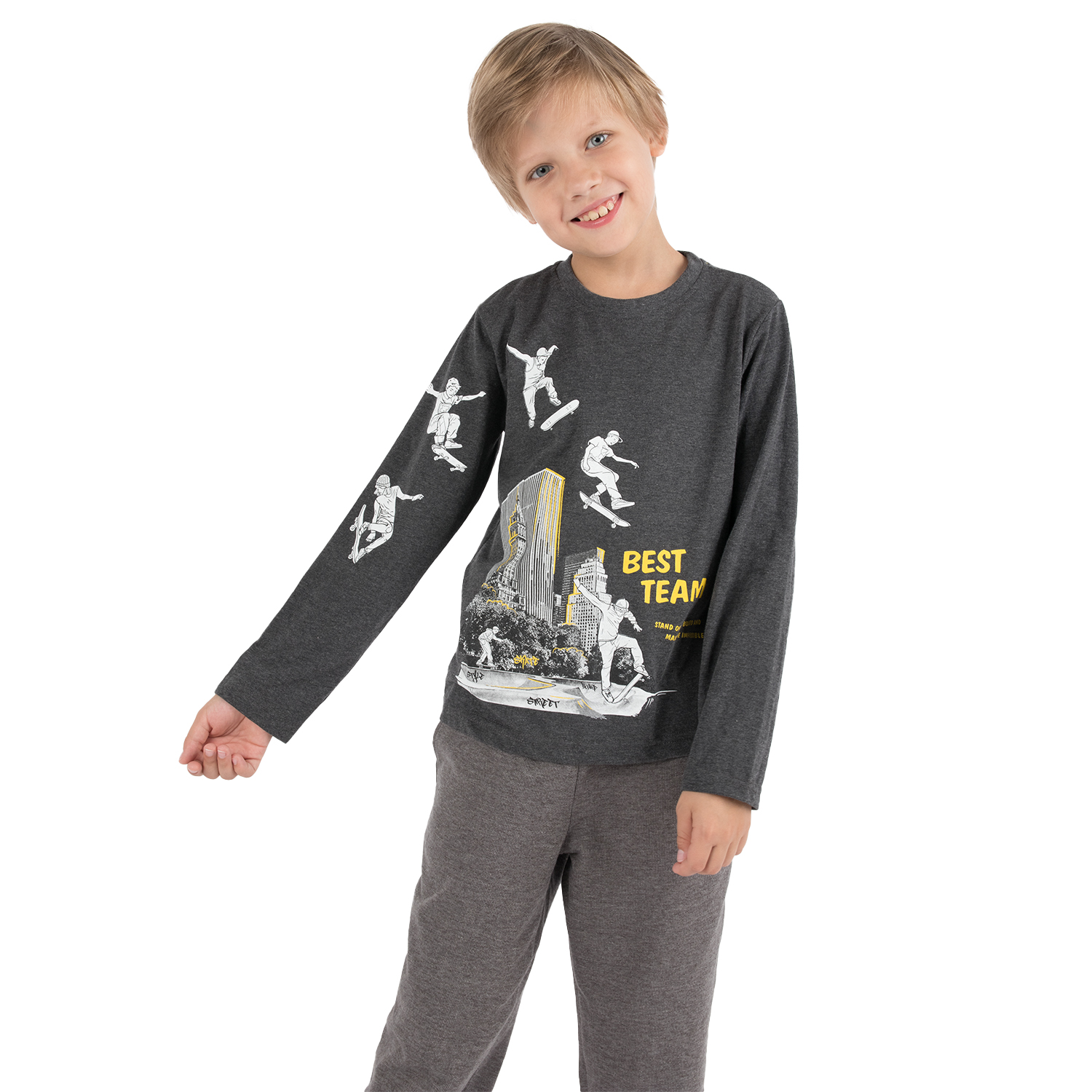

Джемпер детский Fun Time цв.серый ,р.116, LMFW21-010 grey