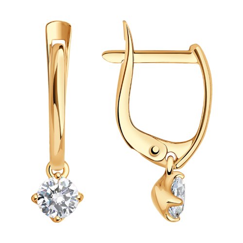 

Серьги из золота TEO MAORI 827396, фианит, 827396