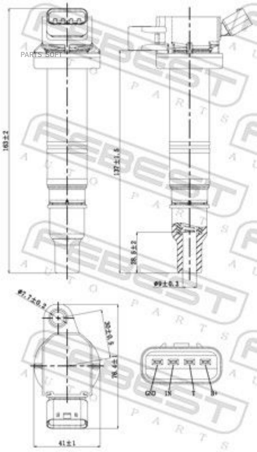 Катушка Зажигания FEBEST 01640006