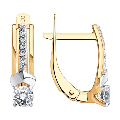 

Серьги из золота TEO MAORI 827333, фианит, 827333