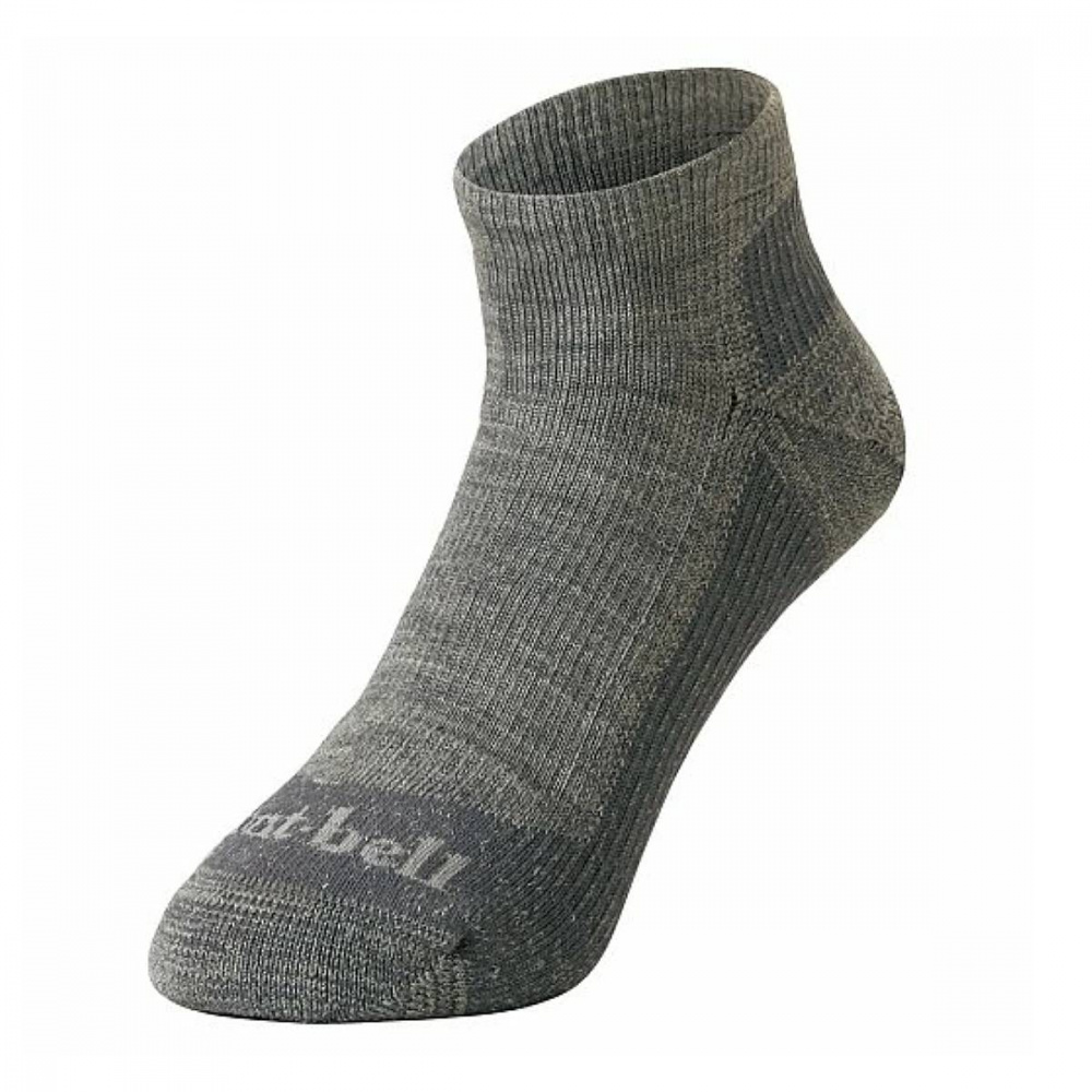 MontBell носки Merino Wool Walking Short Socks (S, Серый, HGY)