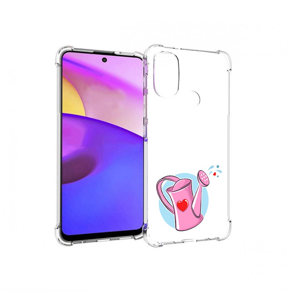 

Чехол MyPads Tocco для Motorola Moto E30 Лейка любви 14 февраля (PT227074.357.103), Прозрачный, Tocco