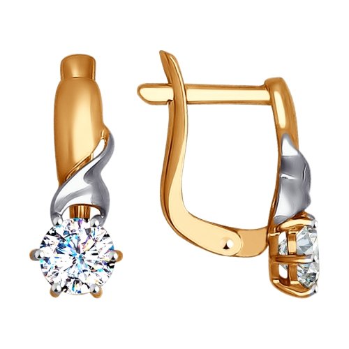 

Серьги из золота TEO MAORI 827329, фианит, 827329