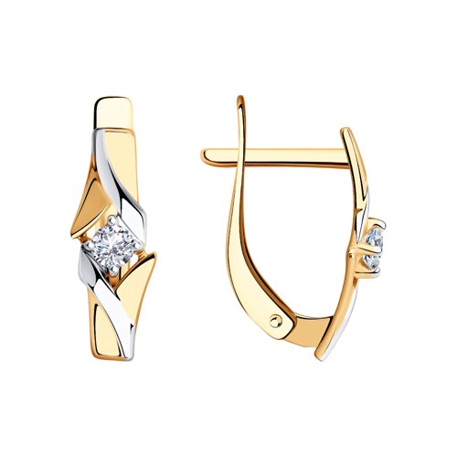

Серьги из золота TEO MAORI 827311, фианит, 827311