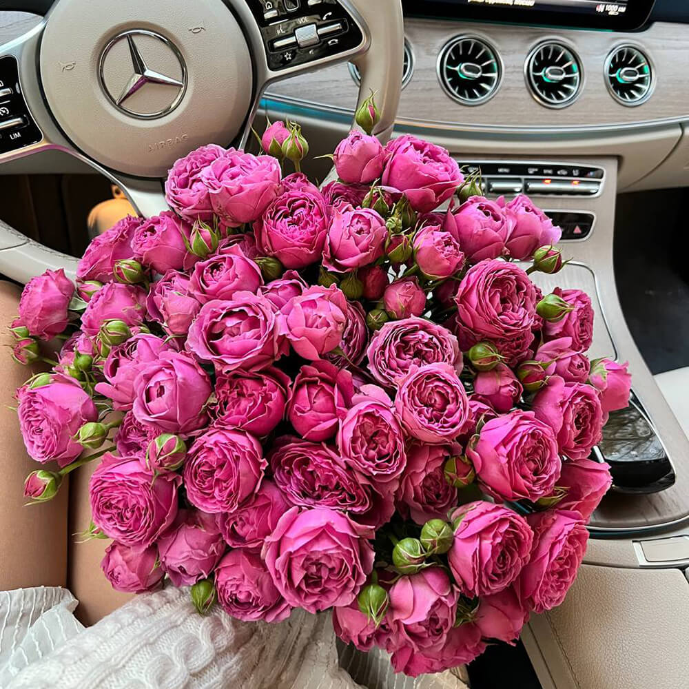 

Монобукеты Venus in Fleurs Букет пионовидных розовых роз 808108, Букет пионовидных розовых роз