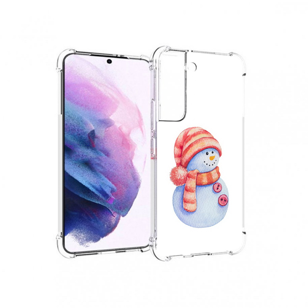 

Чехол MyPads Tocco для Samsung Galaxy S22 Веселый снеговик (PT194926.508.44), Прозрачный, Tocco