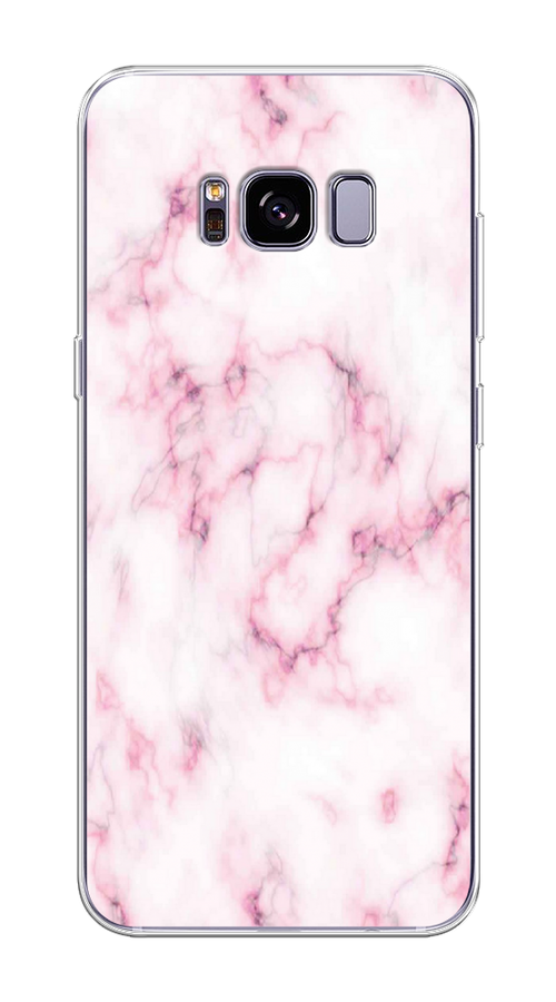 

Чехол на Samsung Galaxy S8 Plus "Мрамор с розовым", Белый;розовый, 24850-1