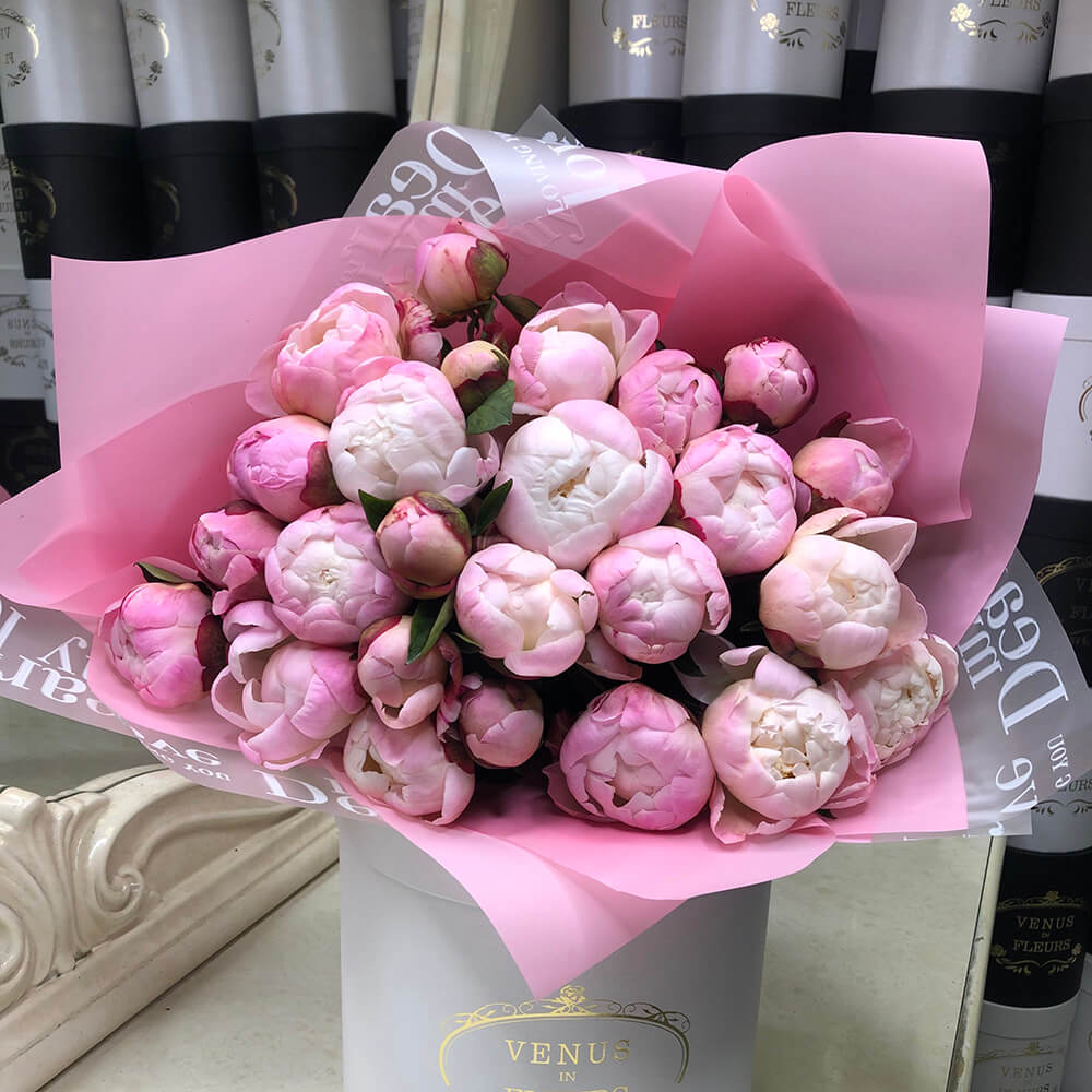 

Монобукеты Venus in Fleurs Букет нежно-розовых пионов 808186, Букет нежно-розовых пионов