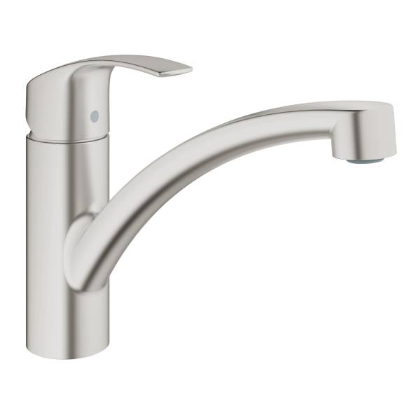

Смеситель для кухонной мойки GROHE Via, низкий излив, суперсталь (30430DC0), 30430DC0