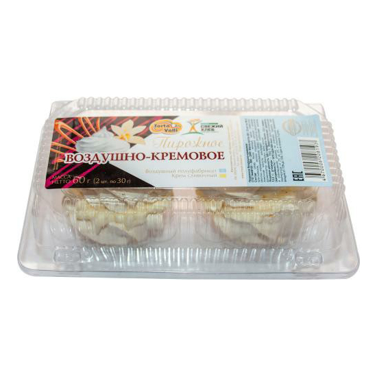 

Пирожное Torta Valli Воздушно-кремовое 2 шт x 30 г