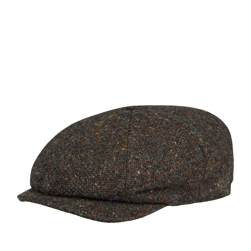 

Кепка восьмиклинка унисекс HANNA HATS JP Tweed JP2 коричневая/черная, р.57, Коричневый, JP Tweed JP2