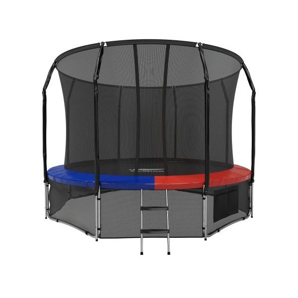 Батут Eclipse Space Twin с сеткой и лестницей 488 см, blue/red
