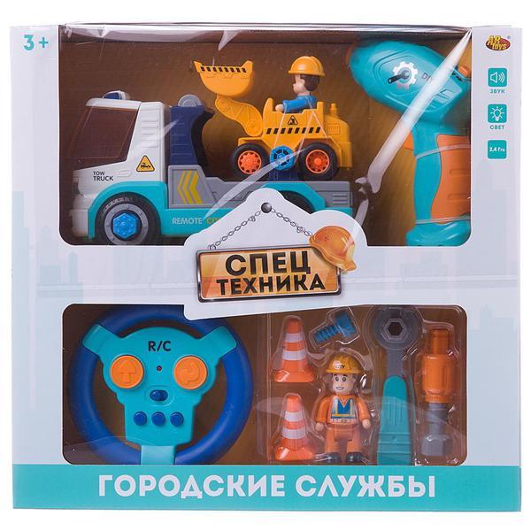 

Машинка-конструктор р/у Junfa Toys Автовоз и трактор, звук., свет C-00441