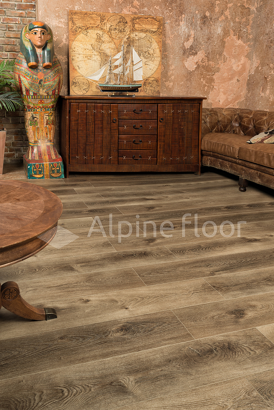 Замковый виниловый пол Alpine Floor Premium XL ECO 7-9 Дуб Коричневый, уп. 2.195 м