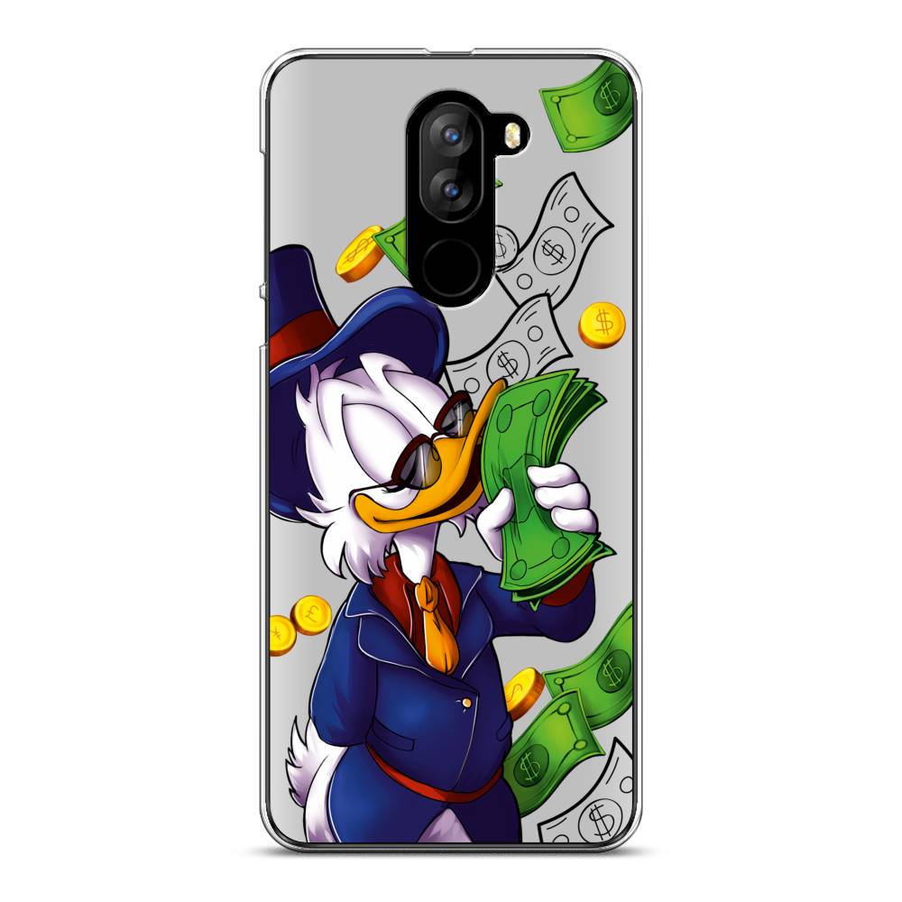 

Чехол на Doogee X60L "Scrooge McDuck with Money", Синий;зеленый;белый, 220550-6